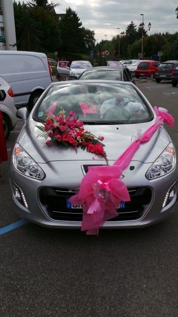 decoration voiture des mariés