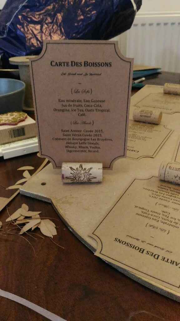 Carte boissons diy - 2