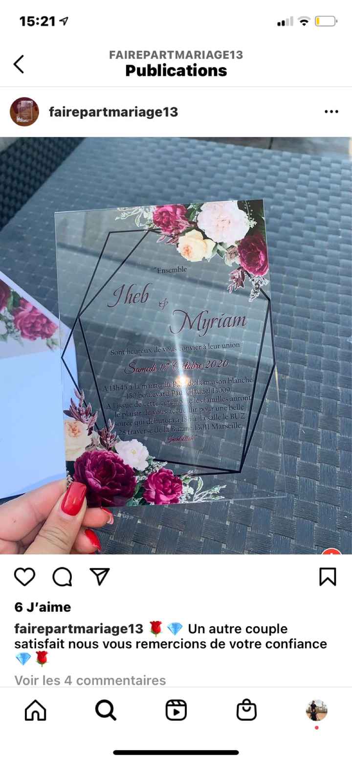 Faire part de mariage - 1