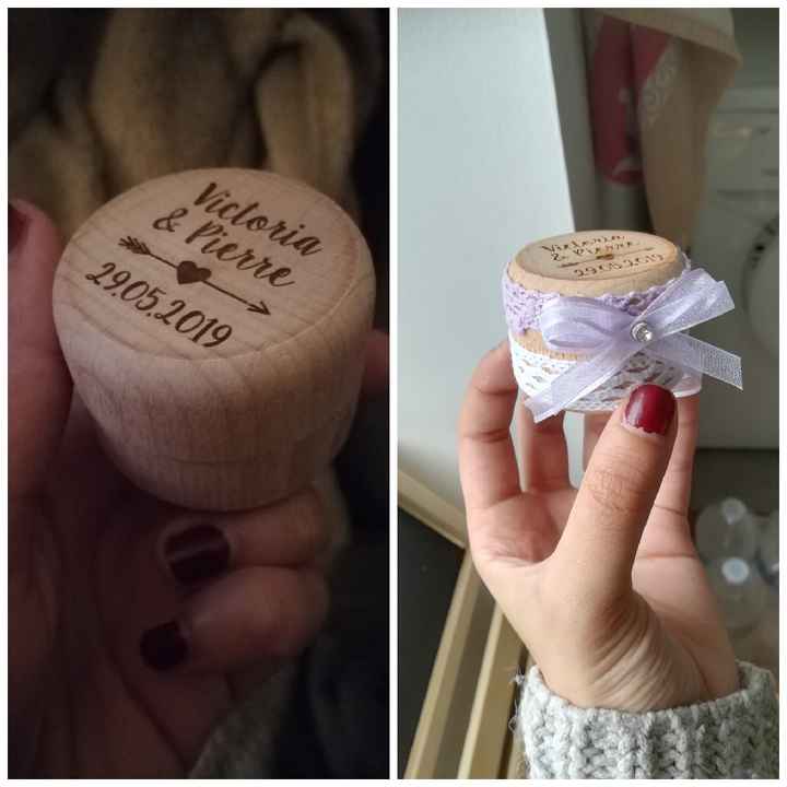 Boîte à alliances, premier mini diy 😁 - 1