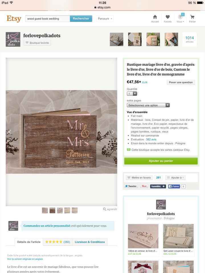 Boite alliance etsy - enfin reçue!!!!!!!! - 1