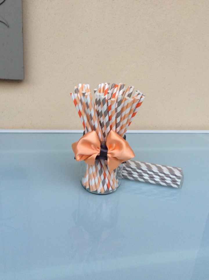 Decoration de mariage corail et gris (2) a saisir !!!! - 2