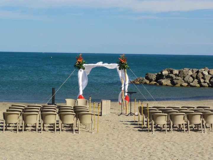 Cérémoinie laique sur la plage - 1