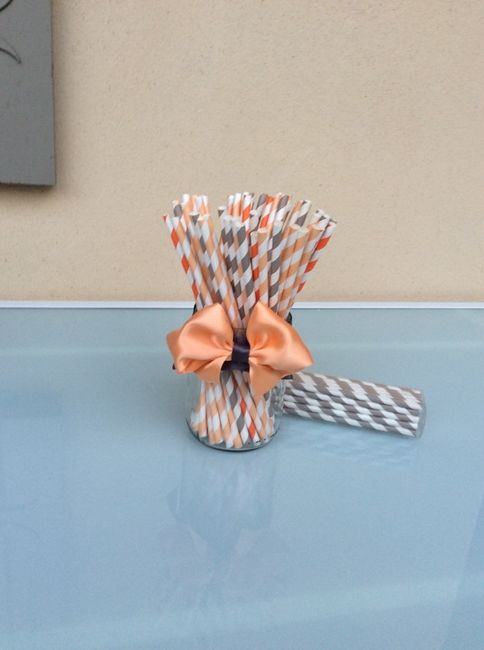 Decoration de mariage corail et gris (2) a saisir !!!! - 2