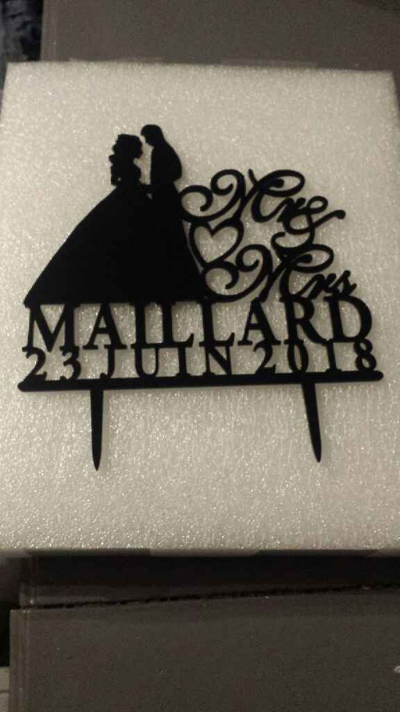 Cake topper reçu - 1