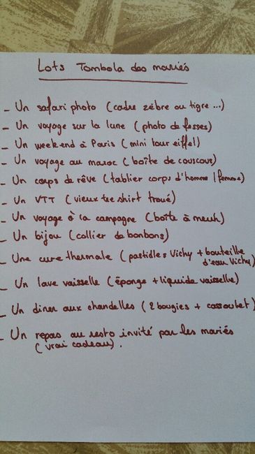 Tombola jarretiere? - 1