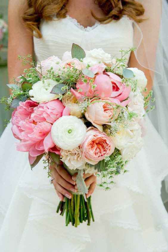 Les bouquets rose clair - 1