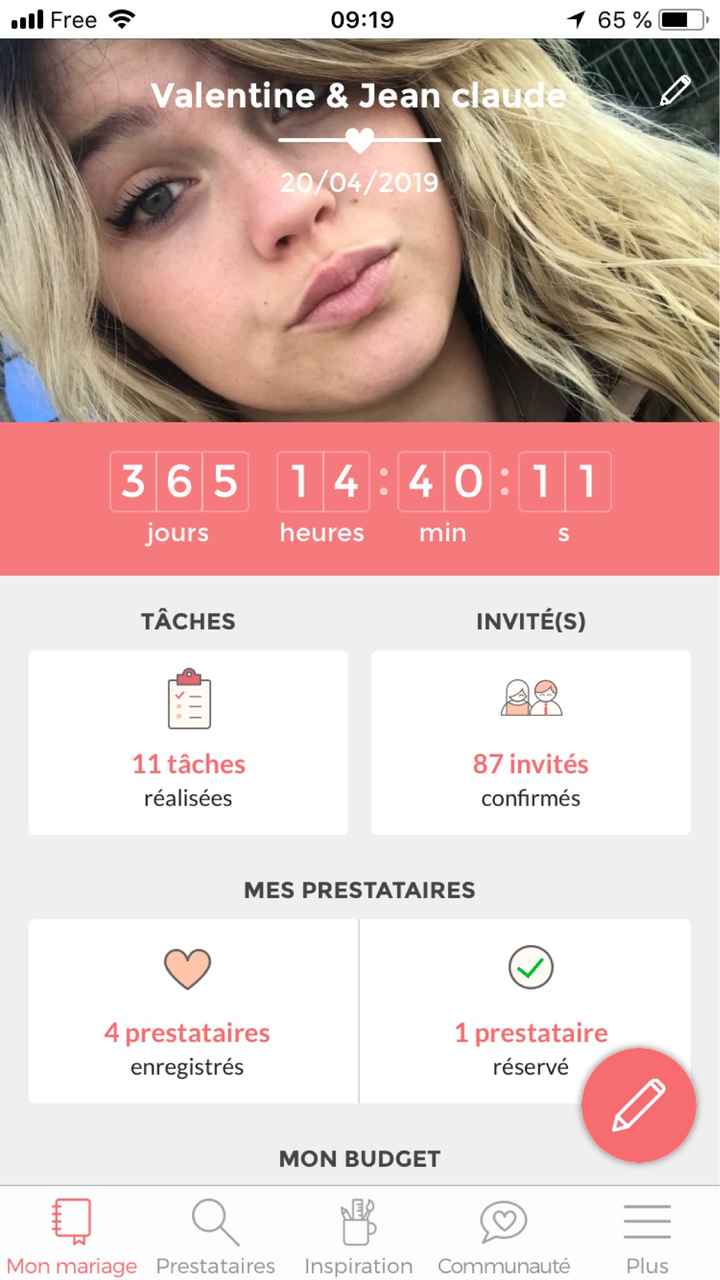 Tu te réveil est : J-365 😱❤️ - 1