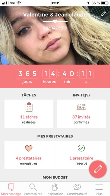 Tu te réveil est : J-365 😱❤️ - 1