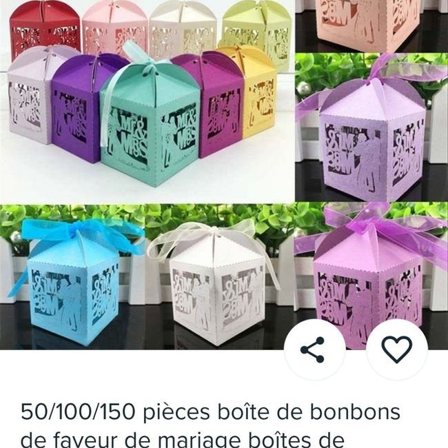 Dragée ou autre cadeau 1