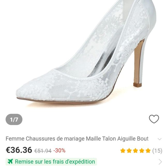 Chaussure reçue enfin .... 2
