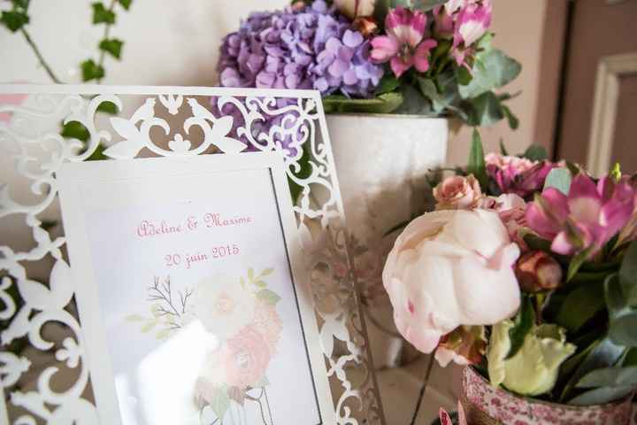 Fleurs de notre mariage