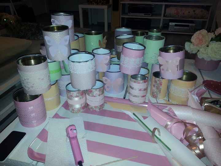 vases boites de conserve