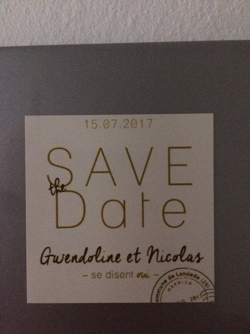 Notre save the date - 2