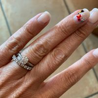 Alliance et bague de fiançailles - 1