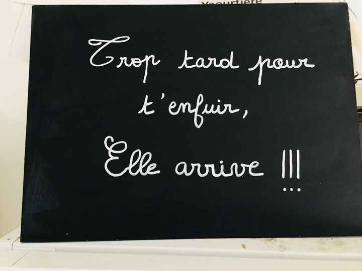 Début du plan de table et de la pancarte pour l’entree a l’eglise ! - 2