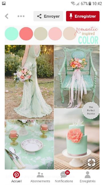 Inspiration mint et pêche - 2