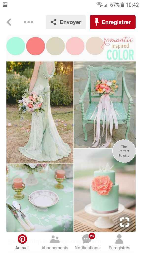 Inspiration mint et pêche - 2