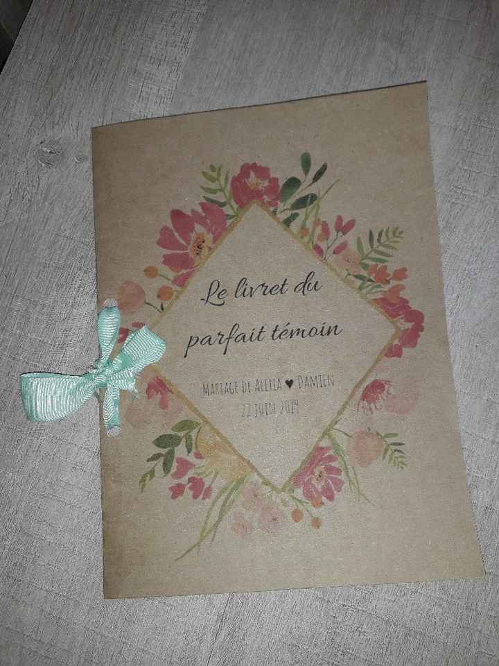 Livret du parfait témoin et sac diy - 1