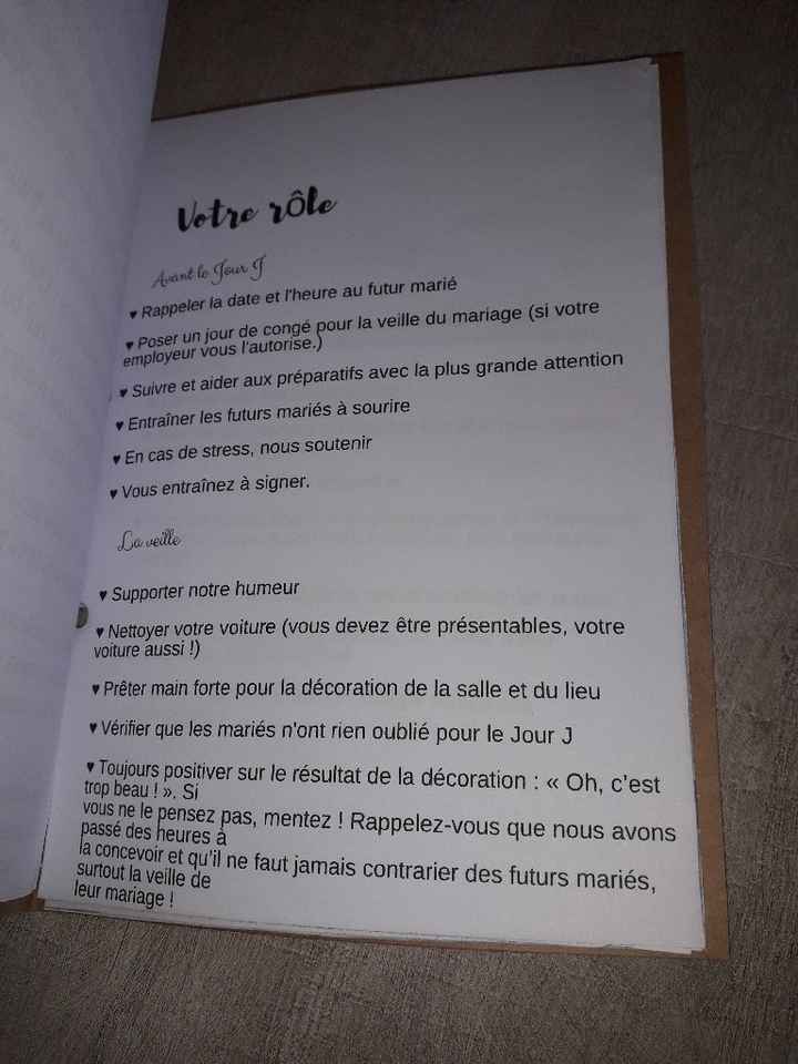 Livret du parfait témoin et sac diy - 4