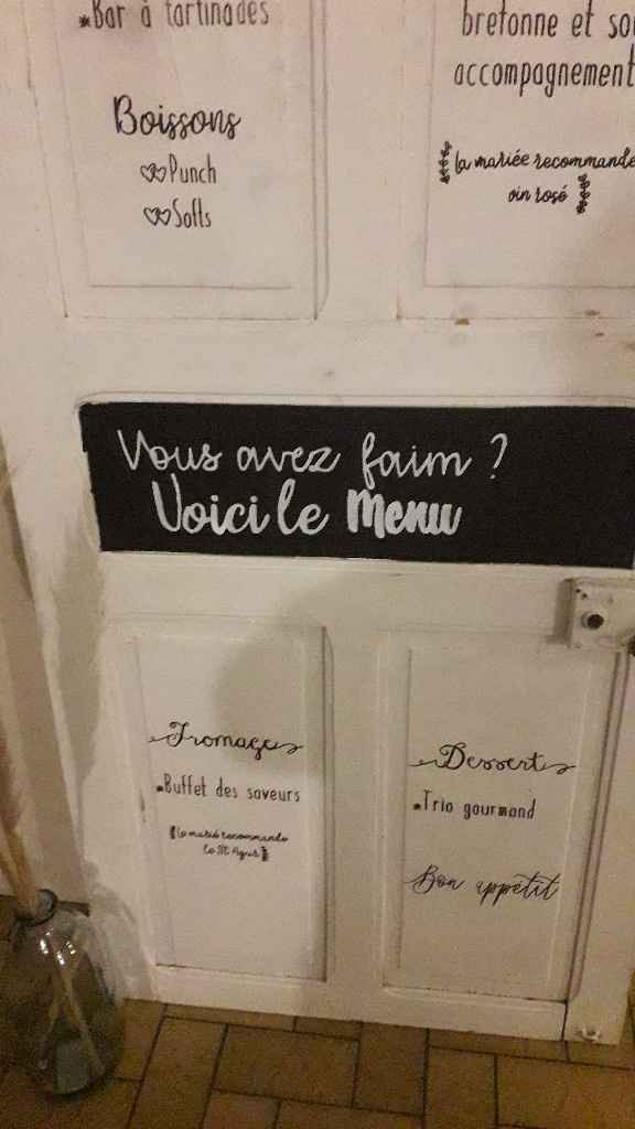 Menu de mariage - 3
