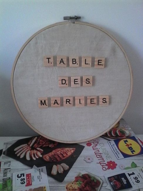 Pour la table d'honneur