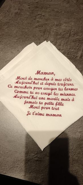 Réception des mouchoirs 2