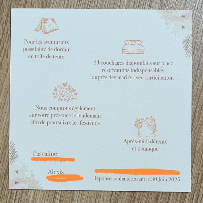 Où avez-vous commandé vos faire-parts ? 10