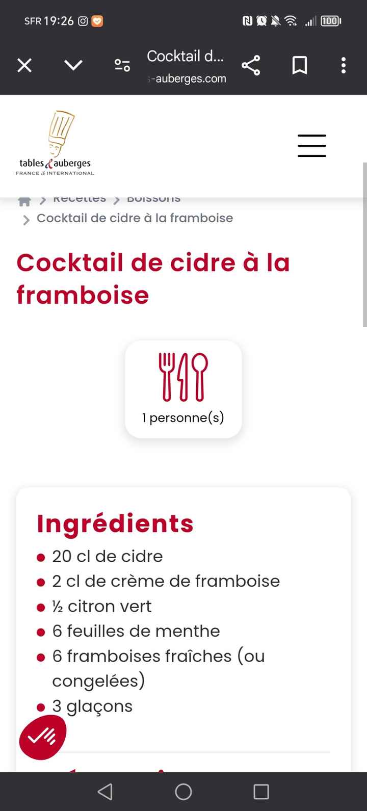 Cocktails des mariés 🍹 - 1