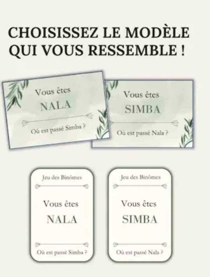 Jeux pendant le mariage - 1