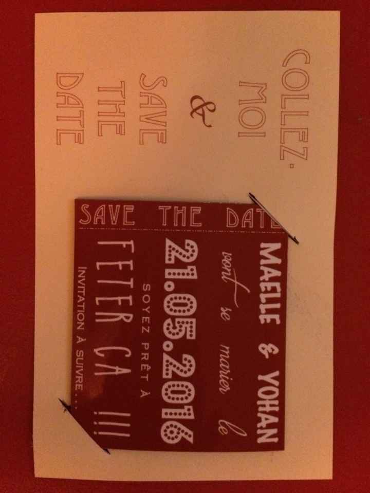 Save the date diy - 1