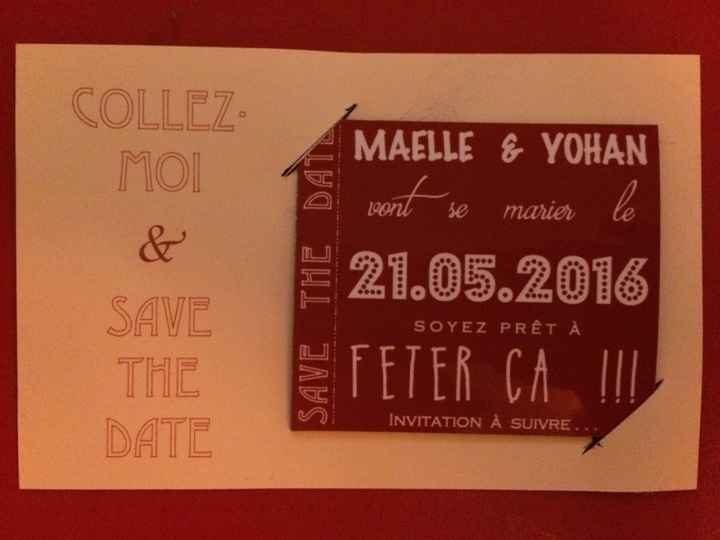 A quoi ressemblent vos "save the date" ? - 1