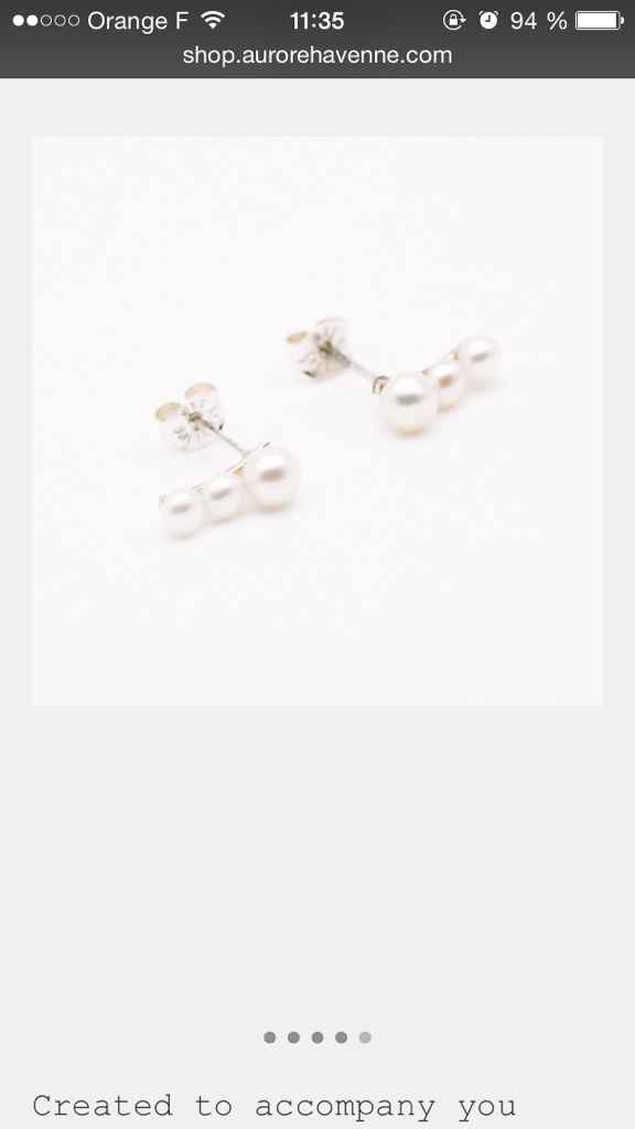 Je pense avoir trouvé mes bijoux de mon jour j - 3