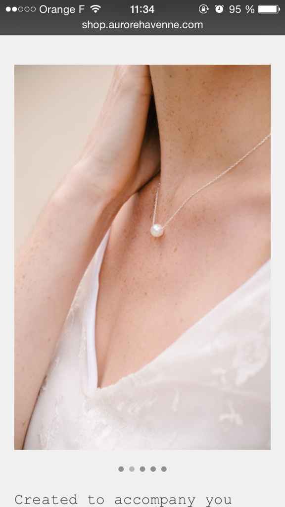 Je pense avoir trouvé mes bijoux de mon jour j - 5
