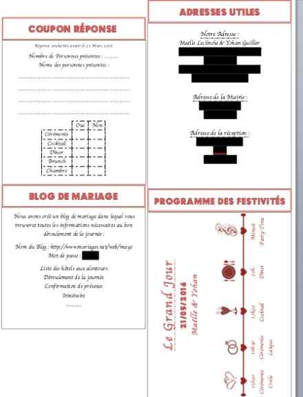 cartons complémentaires d'info