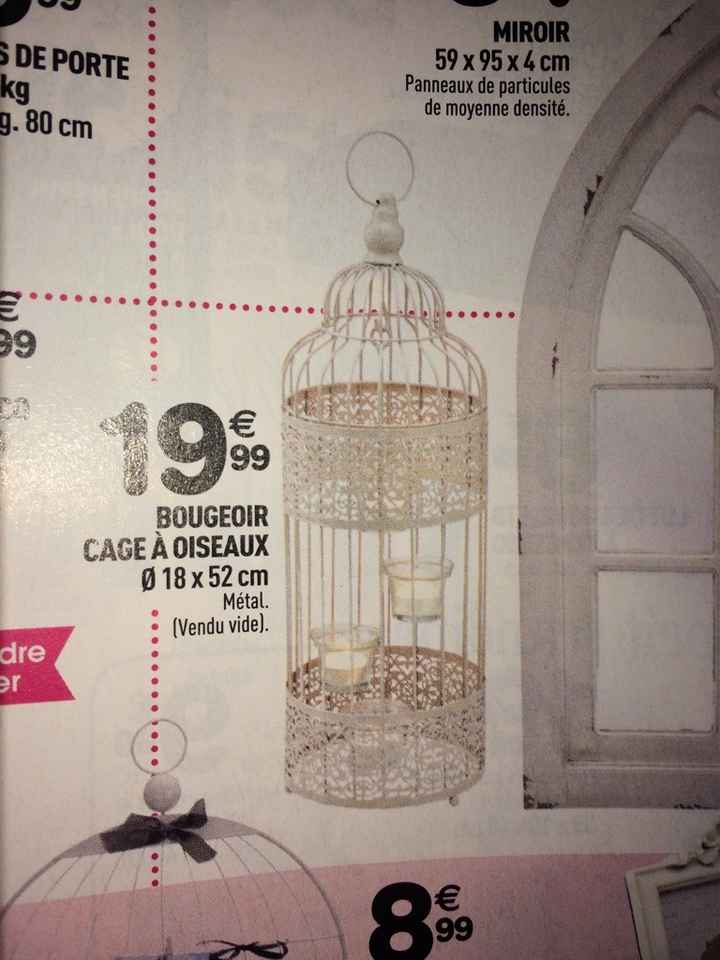 Bougeoirs cage à oiseaux - 1