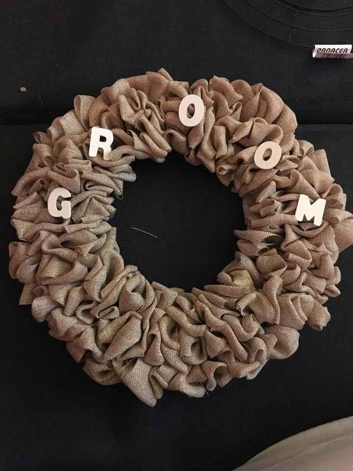 Ma wreath burlap diy - 2