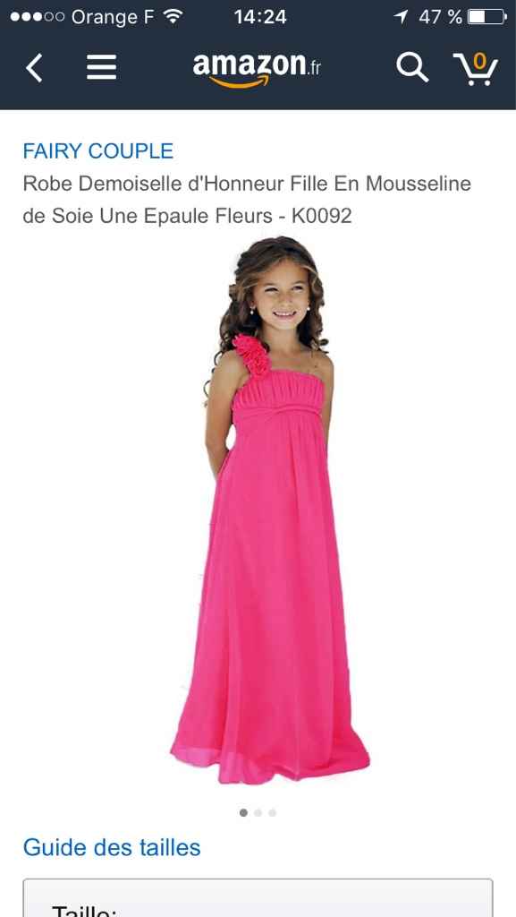 Robe de ma fille commandée !!! - 2