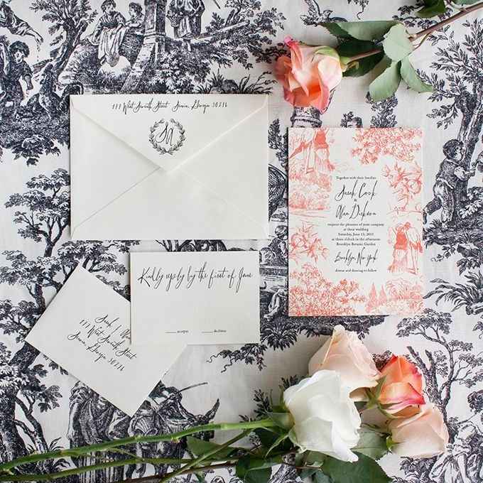 Inspiration Mariage : Toile de Jouy