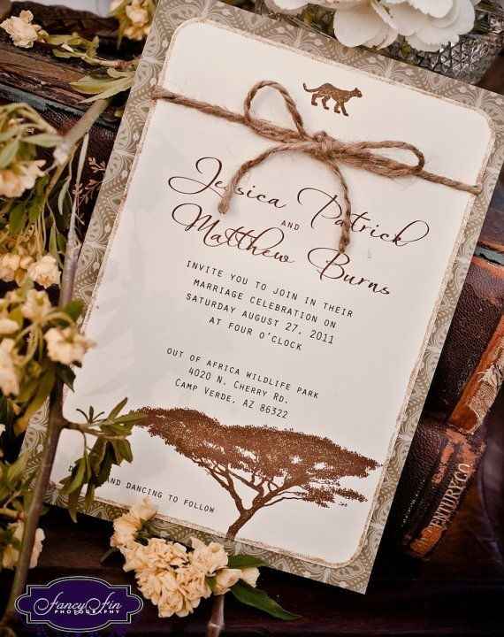Inspiration Mariage : Out of Africa