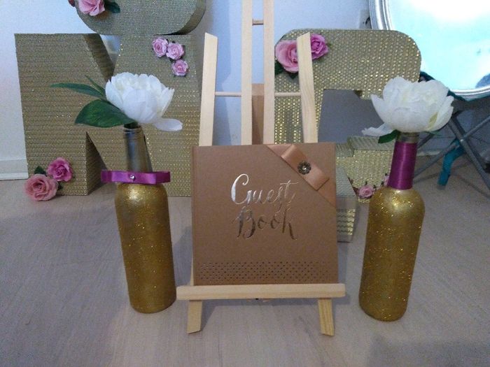 Mes inspiration déco diy. Mariage or et fushia - 4
