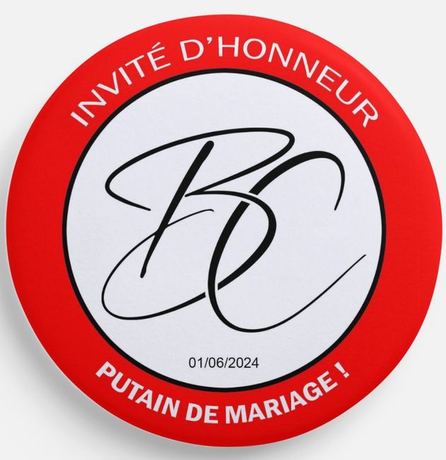 Je vous présente les boutonnière (aimantées) pour nos invités hommes !