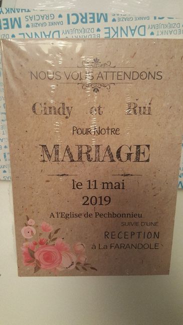 7. Mes faire-part seront réalisés par ___ - 1