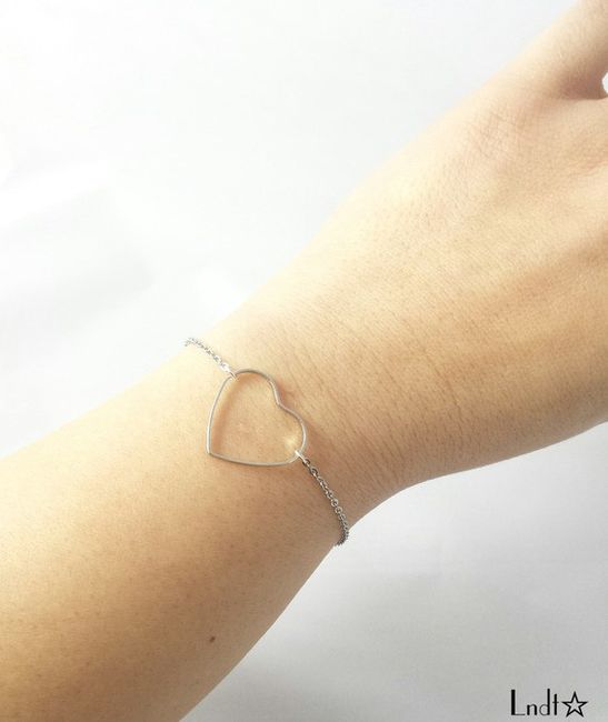 Bracelet coeur fin 