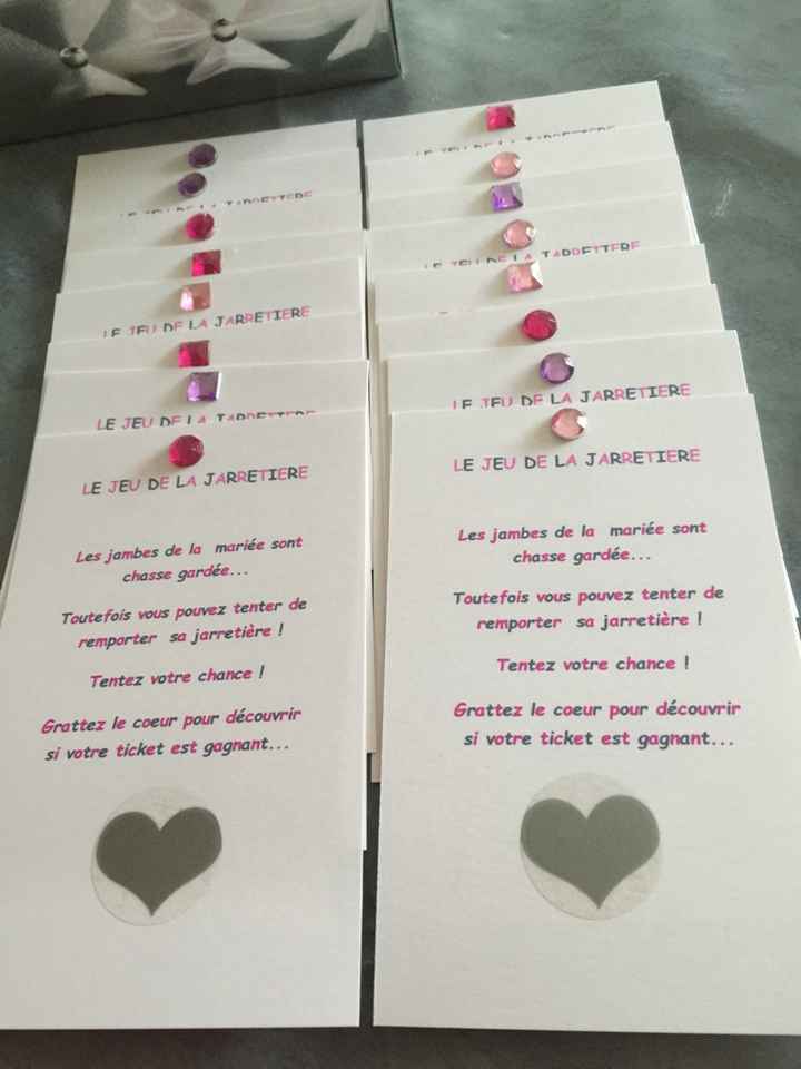 Ticket à gratter pour la jarretière - 1