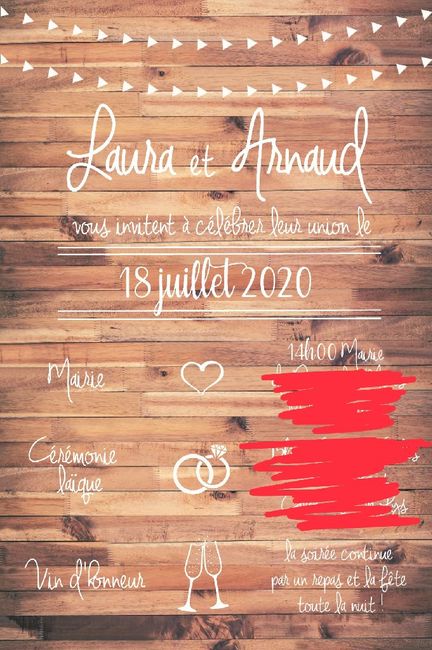 Mes faire-parts seront réalisés par _______ 1