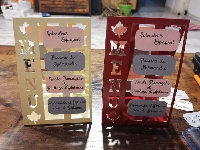 Menu mariage 4 saisons 2