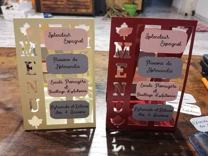 Menu mariage 4 saisons - 2