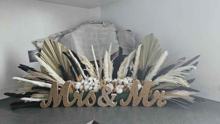 Centre de table des mariés - 1