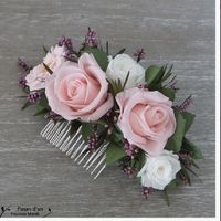 Peigne fleurs stabilisées - 1